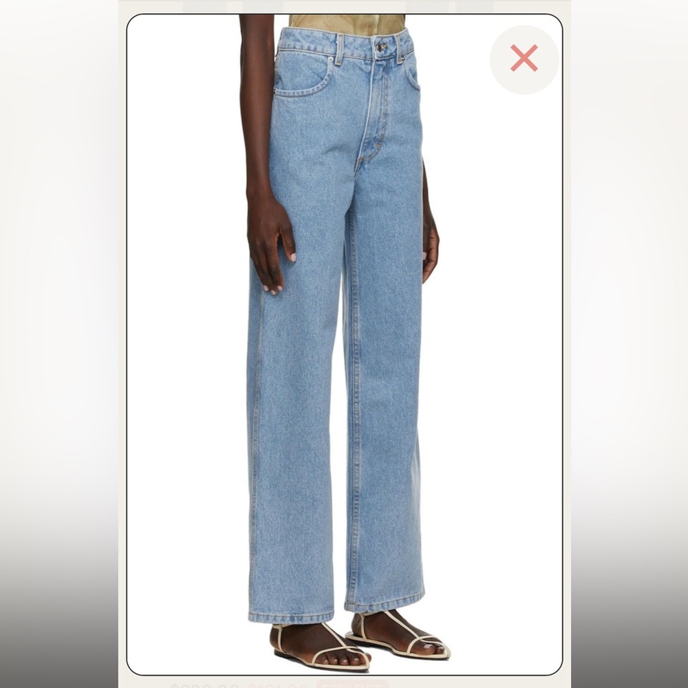 Eckhaus Latta Wide Leg Jeans SZ 25 - Picture 4 of 12